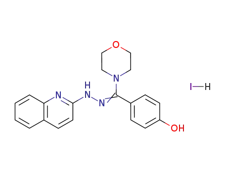 4-[Morpholin-4-yl-(quinolin-2-yl-hydrazono)-methyl]-phenol; hydriodide