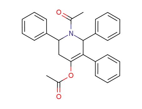 Molecular Structure of 124841-53-8 (4-Pyridinol, 1-acetyl-1,2,3,6-tetrahydro-2,5,6-triphenyl-, acetate (ester))
