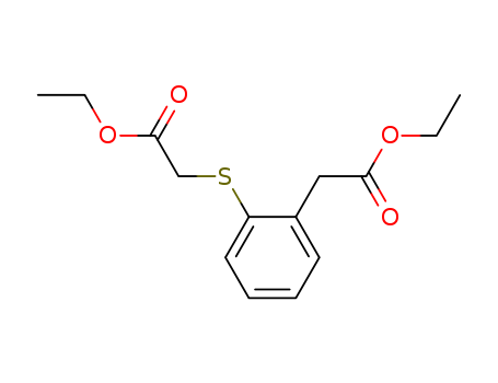 Benzeneacetic acid, 2-[(2-ethoxy-2-oxoethyl)thio]-, ethyl ester