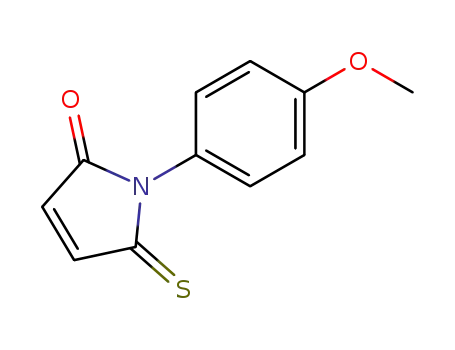 Molecular Structure of 167258-61-9 (N-p-Anisylmonothiomaleimide)