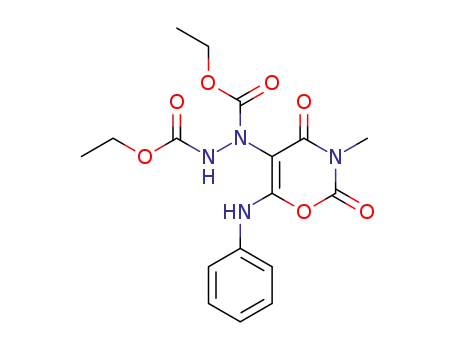 1,2-Hydrazinedicarboxylic acid,
1-[3,4-dihydro-3-methyl-2,4-dioxo-6-(phenylamino)-2H-1,3-oxazin-5-yl]-,
diethyl ester