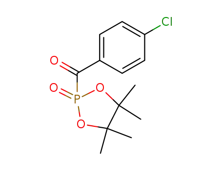 Molecular Structure of 108429-38-5 ((4-Chloro-phenyl)-(4,4,5,5-tetramethyl-2-oxo-2λ<sup>5</sup>-[1,3,2]dioxaphospholan-2-yl)-methanone)