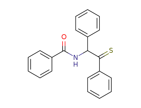 Molecular Structure of 89873-96-1 (Benzamide, N-(1,2-diphenyl-2-thioxoethyl)-)