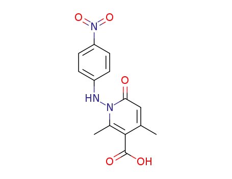3-Pyridinecarboxylic acid,
1,6-dihydro-2,4-dimethyl-1-[(4-nitrophenyl)amino]-6-oxo-