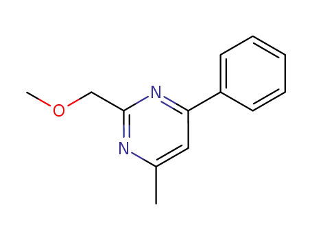 Molecular Structure of 89966-87-0 (Pyrimidine, 2-(methoxymethyl)-4-methyl-6-phenyl-)