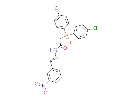 2-BIS(4-CHLOROPHENYL)PHOSPHORYL-N-[(3-NITROPHENYL)METHYLIDENEAMINO]ACE TAMIDE