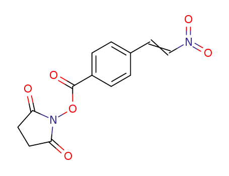 Molecular Structure of 102564-38-5 (N-succinimidyl-4-(2-nitrovinyl)benzoate)