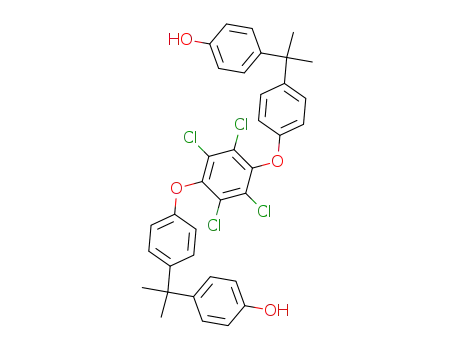 1,4-di<4-<1-methyl-1-(4-hydroxyphenyl)ethyl>phenoxy>tetrachlorobenzene