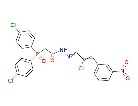 Aceticacid, 2-[bis(4-chlorophenyl)phosphinyl]-,2-[2-chloro-3-(3-nitrophenyl)-2-propen-1-ylidene]hydrazide