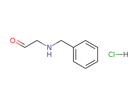 Molecular Structure of 75938-42-0 (Acetaldehyde, [(phenylmethyl)amino]-, hydrochloride)