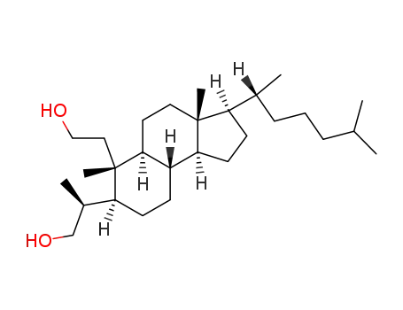 Molecular Structure of 95237-33-5 (4-methyl-2,3-secocholestane-2,3-diol)