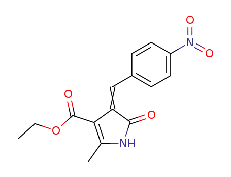 2-Methyl-4-[1-(4-nitro-phenyl)-meth-(Z)-ylidene]-5-oxo-4,5-dihydro-1H-pyrrole-3-carboxylic acid ethyl ester