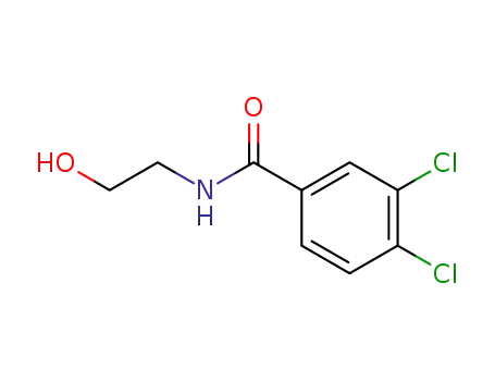 Molecular Structure of 28298-26-2 (3,4-DICHLORO-N-(2-HYDROXYETHYL)BENZENECARBOXAMIDE)