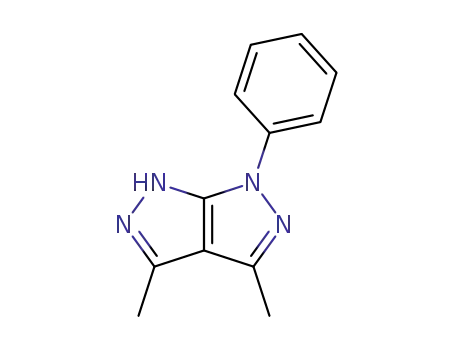 Molecular Structure of 3968-53-4 (Pyrazolo[3,4-c]pyrazole, 1,6-dihydro-3,4-dimethyl-1-phenyl-)