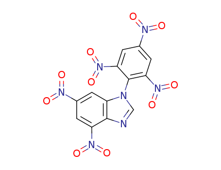 Molecular Structure of 140665-20-9 (1H-Benzimidazole, 4,6-dinitro-1-(2,4,6-trinitrophenyl)-)