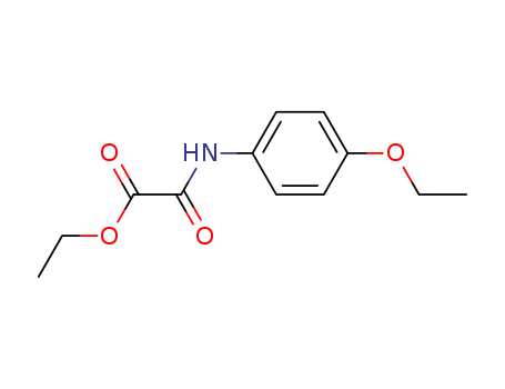 Molecular Structure of 13789-91-8 (Acetic acid, [(4-ethoxyphenyl)amino]oxo-, ethyl ester)