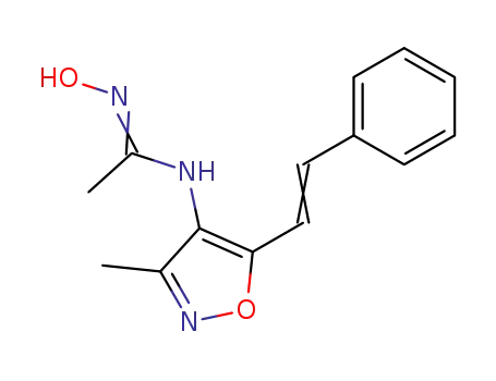 N-hydroxy-N'-[3-methyl-5-[(E)-2-phenylethenyl]-1,2-oxazol-4-yl]ethanimidamide