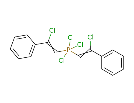 Molecular Structure of 5003-98-5 (Phosphorane, trichlorobis(2-chloro-2-phenylethenyl)-)