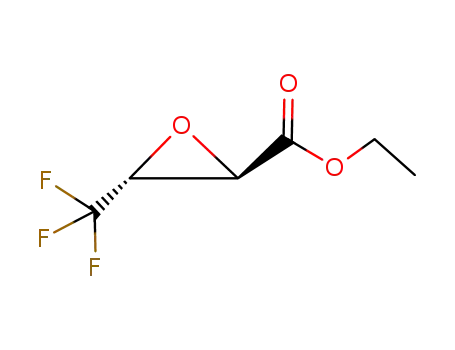 Molecular Structure of 100164-03-2 (Oxiranecarboxylic acid, 3-(trifluoromethyl)-, ethyl ester, (2R,3R)-)