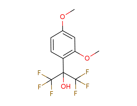 Molecular Structure of 115167-63-0 (2-(2,4-Dimethoxy-phenyl)-1,1,1,3,3,3-hexafluoro-propan-2-ol)