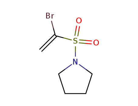 Molecular Structure of 87975-06-2 (Pyrrolidine, 1-[(1-bromoethenyl)sulfonyl]-)