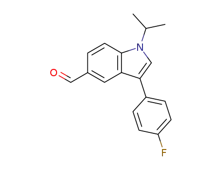 3-(4-Fluoro-phenyl)-1-isopropyl-1H-indole-5-carbaldehyde