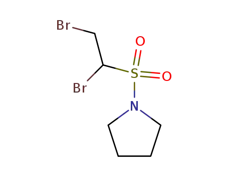 Molecular Structure of 87975-60-8 (Pyrrolidine, 1-[(1,2-dibromoethyl)sulfonyl]-)