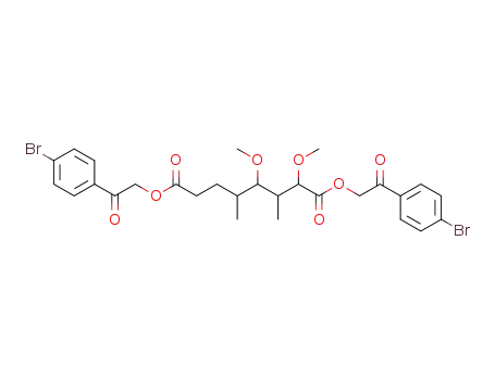 Octanedioic acid, 2,4-dimethoxy-3,5-dimethyl-,
bis[2-(4-bromophenyl)-2-oxoethyl] ester