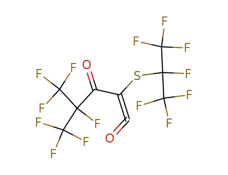 Molecular Structure of 75790-42-0 (2-<<1-(trifluoromethyl)-1,2,2,2-tetrafluoroethyl>thio>-4-(trifluoromethyl)-4,5,5,5-tetrafluoro-1-pentene-1,3-dione)