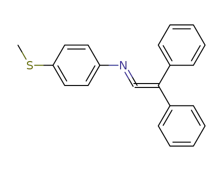 Molecular Structure of 40328-86-7 (N-(diphenylethenylidene)-4-(methylsulfanyl)aniline)