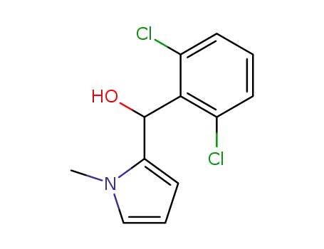 Molecular Structure of 944657-10-7 ((2,6-Dichloro-phenyl)-(1-methyl-1H-pyrrol-2-yl)-methanol)