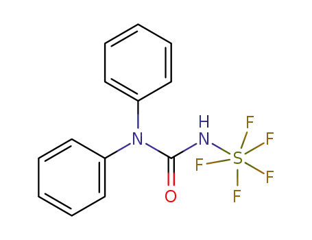Molecular Structure of 90598-10-0 (N'-(Pentafluorosulfanyl)-N,N-diphenylurea)
