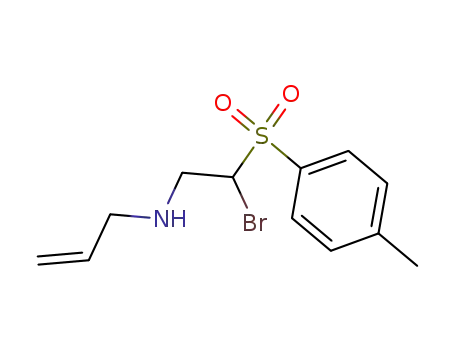 Molecular Structure of 89478-93-3 (2-Propen-1-amine, N-[2-bromo-2-[(4-methylphenyl)sulfonyl]ethyl]-)