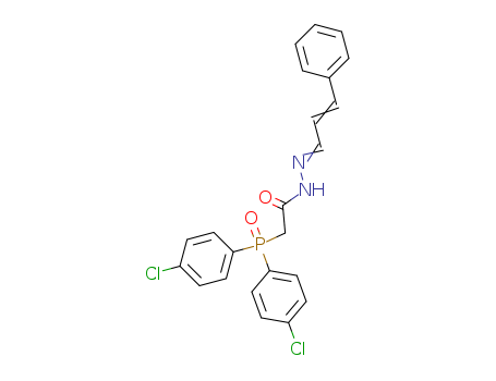 135689-15-5,2-bis(4-chlorophenyl)phosphoryl-N-(cinnamylideneamino)acetamide,