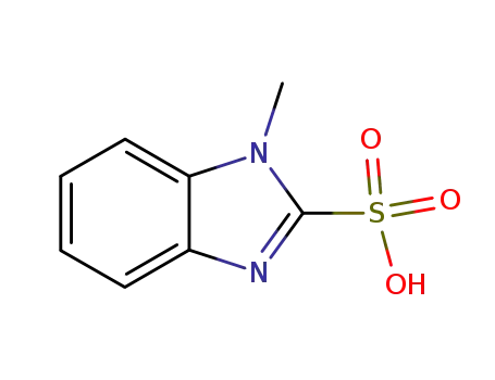 Molecular Structure of 5533-38-0 (1-METHYL-1H-BENZIMIDAZOLE-2-SULFONIC ACID)