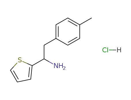 Molecular Structure of 80154-86-5 (alpha-(p-Methylbenzyl)-2-thenylamine hydrochloride)