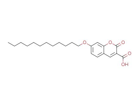 Molecular Structure of 79081-30-4 (2H-1-Benzopyran-3-carboxylic acid, 7-(dodecyloxy)-2-oxo-)