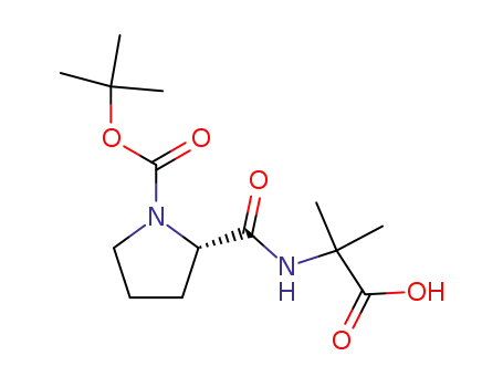 Molecular Structure of 79118-34-6 (Alanine, N-[1-[(1,1-dimethylethoxy)carbonyl]-L-prolyl]-2-methyl-)