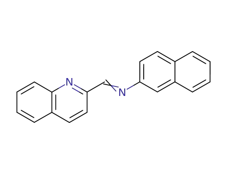 Molecular Structure of 57727-79-4 (2-Naphthalenamine, N-(2-quinolinylmethylene)-)