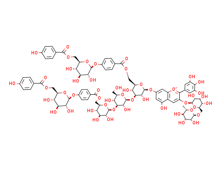 Molecular Structure of 138949-72-1 (Cyanodelphin)