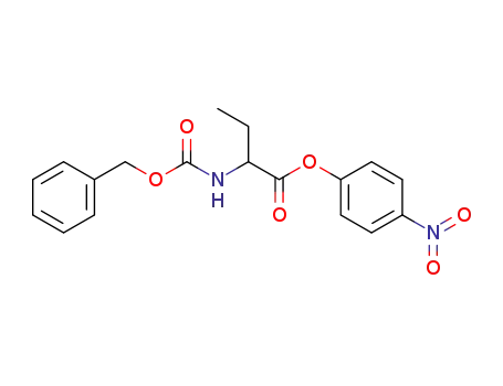 Molecular Structure of 61217-14-9 (Butanoic acid, 2-[[(phenylmethoxy)carbonyl]amino]-, 4-nitrophenyl ester,
(S)-)