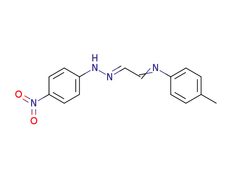Molecular Structure of 88648-87-7 (Acetaldehyde, [(4-methylphenyl)imino]-, (4-nitrophenyl)hydrazone,
(E,E)-)