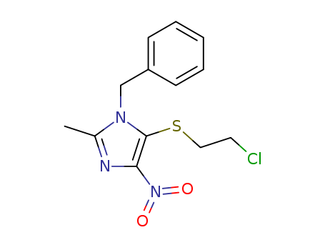 110579-13-0,1-benzyl-5-[(2-chloroethyl)sulfanyl]-2-methyl-4-nitro-1H-imidazole,