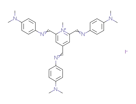 Pyridinium, 2,4,6-tris[[[4-(dimethylamino)phenyl]imino]methyl]-1-methyl-,
iodide