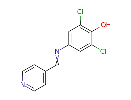 Molecular Structure of 190844-71-4 (N-(4-pyridylmethylidene)-4-amino-2,6-dichlorophenol)