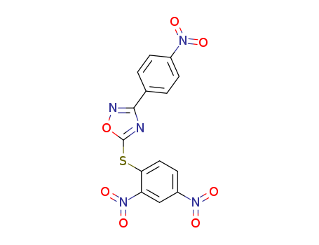 1,2,4-Oxadiazole, 5-[(2,4-dinitrophenyl)thio]-3-(4-nitrophenyl)-