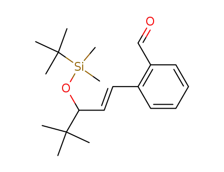 Molecular Structure of 167367-79-5 (2-[(E)-3-(tert-Butyl-dimethyl-silanyloxy)-4,4-dimethyl-pent-1-enyl]-benzaldehyde)