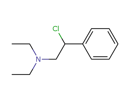 Molecular Structure of 2217-98-3 (Benzeneethanamine, b-chloro-N,N-diethyl-)