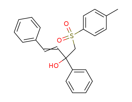 Benzenemethanol, a-[[(4-methylphenyl)sulfonyl]methyl]-a-(2-phenylethenyl)- cas  3048-29-1