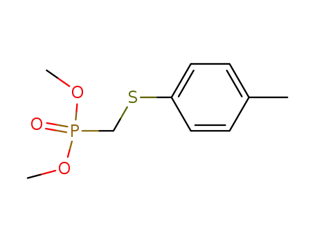 Molecular Structure of 63231-20-9 (Phosphonic acid, [[(4-methylphenyl)thio]methyl]-, dimethyl ester)